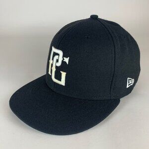 Perfect Game Mens Black New Era 59Fifty Fitted Hat Mens 7 3/8